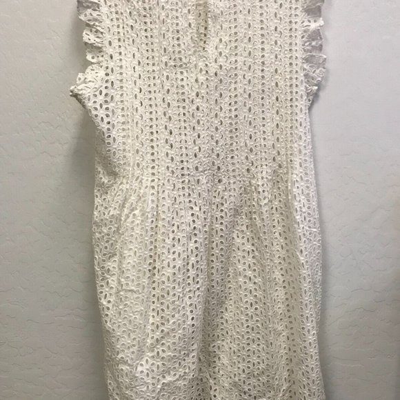 MADEWELL Women's Ruffle-Sleeve Mini Dress Large AN137 ($138) - Picture 3 of 4